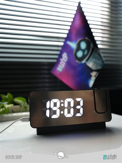 ساعت دیجیتال رومیزی پروژکتور دار Desktop Digital Clock With Projector فروشگاه هنری شاپ