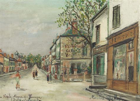 Maurice Utrillo 1883 1955 Grande Rue Nationale à Sainte Maure De