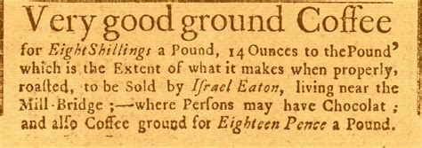 Advertisement Used In The 1700s