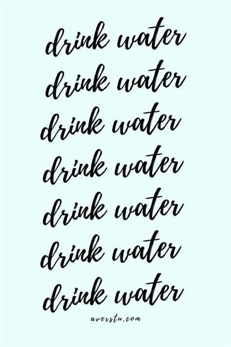 Motivational Quotes For Drinking Water