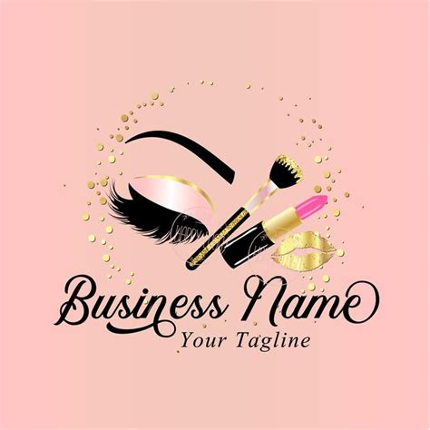 digital custom logo design cosmetic brush logo makeup etsy it cosmetics brushes makeup