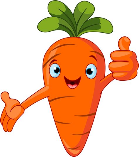 Scary Clipart Carrot Vegetables Cartoon Png Download Full Size