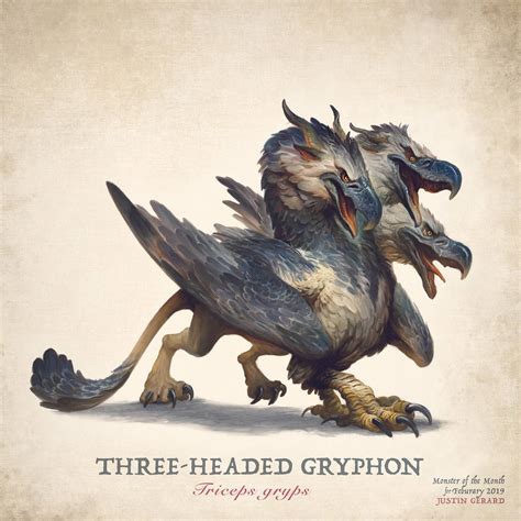 The Three Headed Gryphon Muddy Colors