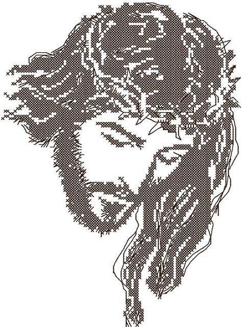 Free cross stitch online is another free addition to the list of websites to download cross stitch patterns. Jesus Christ cross stitch free embroidery design - Free ...