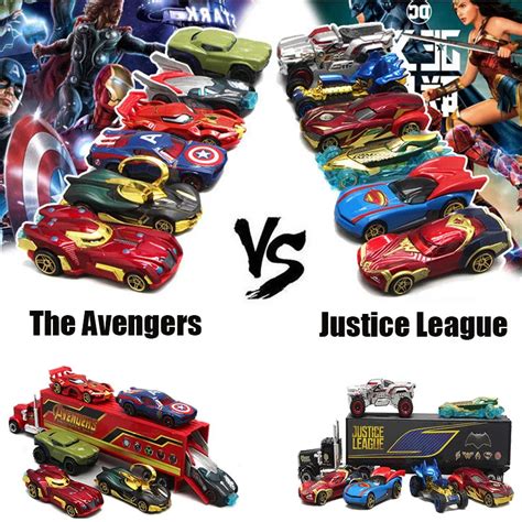 Hot 164 Toy Car The Avengers Vs Justice League Car Alloy Diecast And Toy