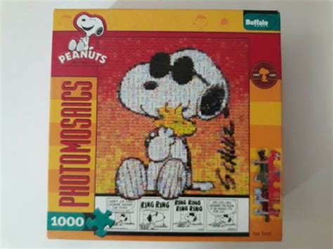 Photomosaics Snoopy Peanuts Joe Cool 1000 Piece Jigsaw Puzzle Buffalo