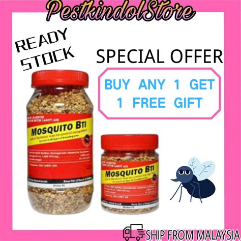 Mosquito Bti Biological Mosquito Control Solution Safe And Nontoxic 100g