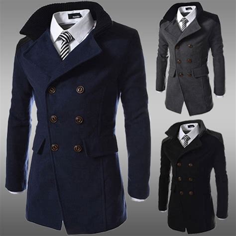 Fashion 2016 Brand Winter Long Trench Coat Men Good