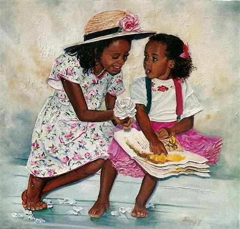 Sisters African American Artwork African American Art Black Girl Art