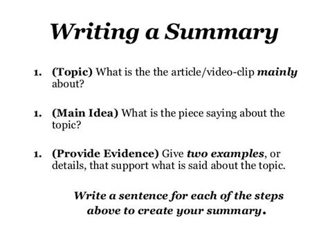 How To Write Summary Of Article What This Handout Is About