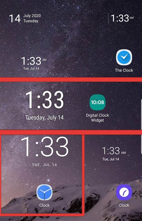 Lockscreen And Homescreen Clock Widgets Samsung Community