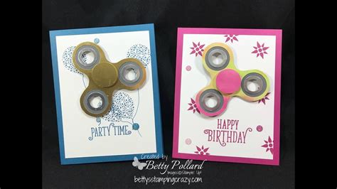 Fidget Spinner Card Youtube Spinner Card Cards Happy Party