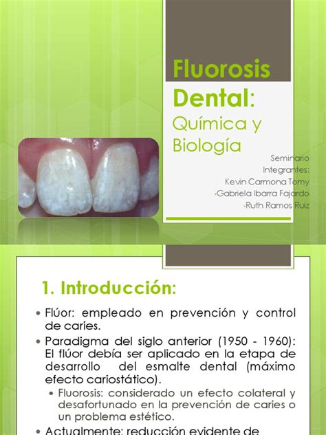 Fluorosis Dental Diente Humano Fluoruro