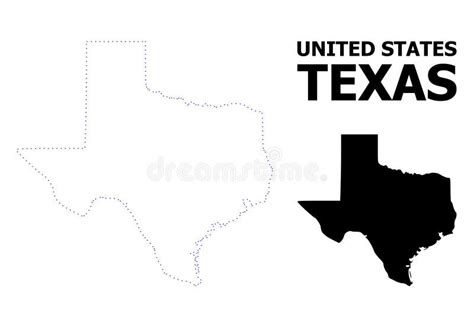 State Of Texas Outline Stock Vector Illustration Of Outlines 4675138