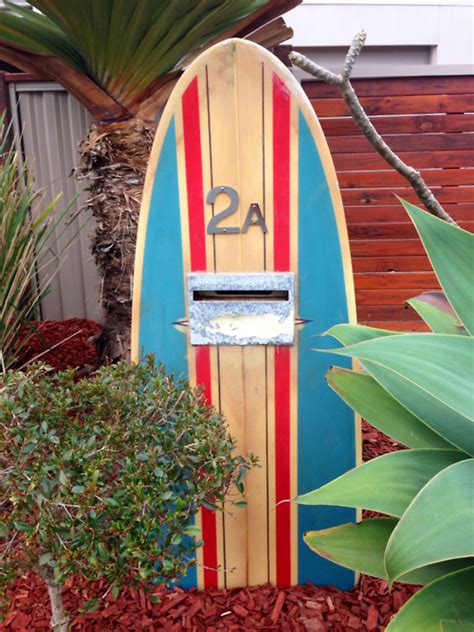 Check out our surfboards australia selection for the very best in unique or custom, handmade pieces from our shops. Surfboard mailbox in Australia http://mytuesdaysgone.tumblr.com | Surfboard decor, Surf decor ...