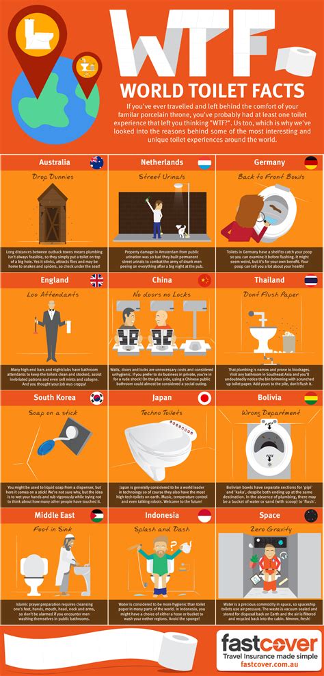 World Toilet Facts Infographic Fast Cover