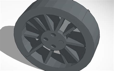 3d Design Car Wheel Tinkercad