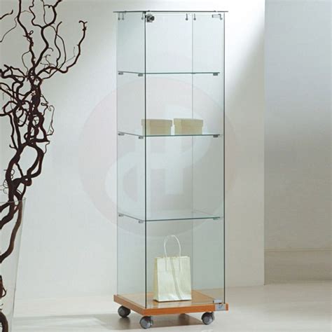 Vfm 140cm H All Glass Showcase 40cm Wide Glass Display Cabinets