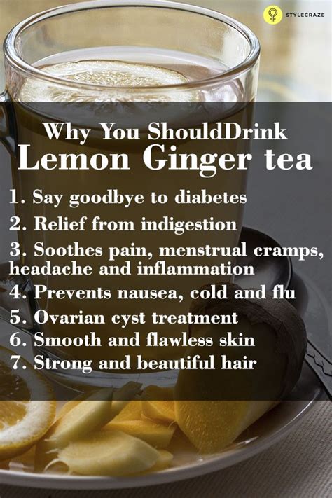 12 Best Benefits Of Lemon Ginger Tea For Health Skin And
