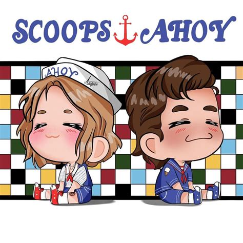 55 stranger things memes every fan will appreciate. Stranger Things Robin and Steve by Ani Martín Art, anipeitz, Scoops Ahoy Ice Cream, Maya Hawke ...