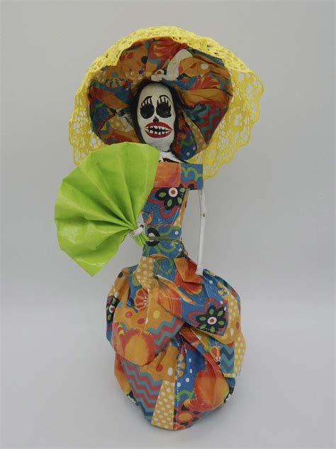 Buy Color Y TradiciÓn Mexican Catrina Doll Day Of Dead Skeleton Paper