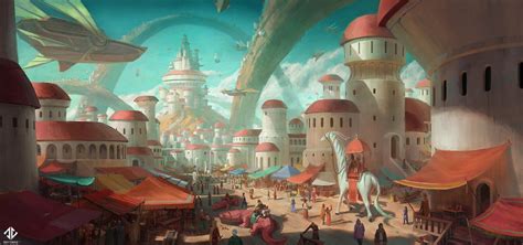 Artstation Fantasy City Painting An Environment Illustration