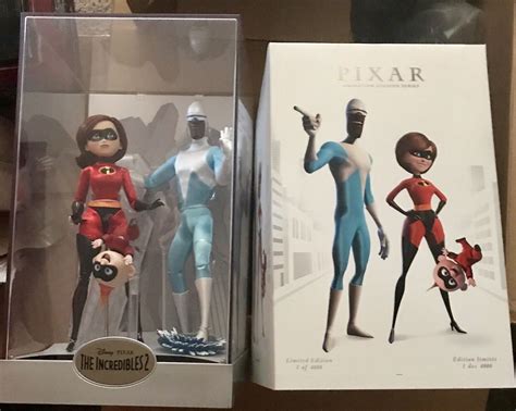 Disney Elastigirl Jack Jack And Frozone Doll Set Designer Pixar Limited