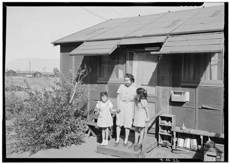 vintage everyday pictures of daily life of japanese internment at manzanar camp in 1943 and