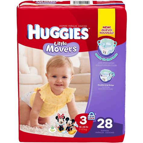 Huggies Little Movers Diapers Size 3 16 28 Lb Choose Count Diapers