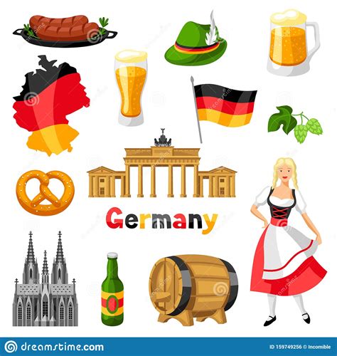 Même, année de marquage en allemagne, symbole de la ville de ulm. German Icons Set. Germany National Traditional Symbols. Stock Vector - Illustration of ...