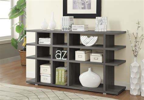 800359 Weathered Grey Open Shelves Bookshelf From Coaster 800359