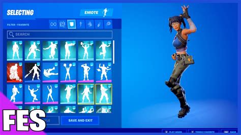 Fortnite Crystal Skin With All My Fortnite Dances And Emotes Youtube