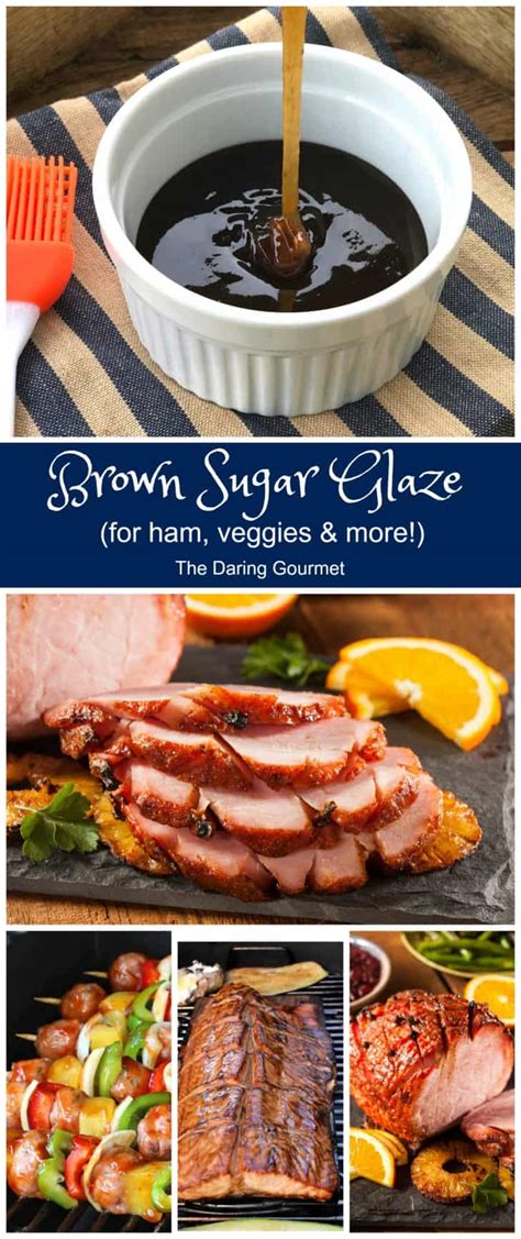 Brown Sugar Glaze For Ham Veggies And More The Daring Gourmet