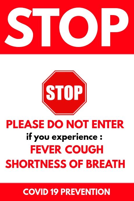 Now i'm really getting curious why us officials are trying to encourage things like mask wearing, yet nobody. stop poster covid 19 prevention Template | PosterMyWall