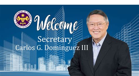 Department Of Finance Welcomes Carlos G Dominguez Iii Department Of