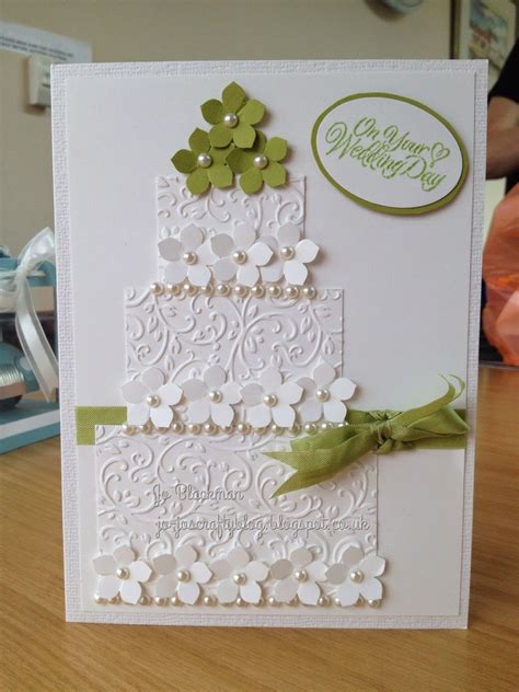 Jo Jos Crafty Blog Wedding Card Craft Embossed Cards Wedding Cards