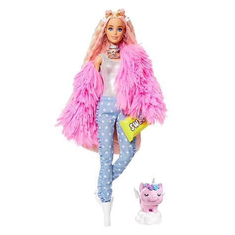 genuine barbie doll fashionista long blond hair rainbow princess dress magical brush light sound