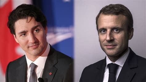 Canada Emmanuel Macron S Est Entretenu Avec Justin Trudeau