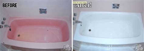 Before And After Of A Bathtub Refinishing By Miracle Method Refinish