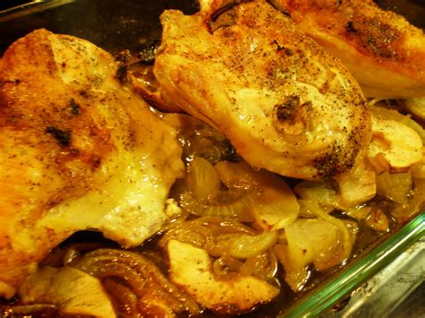 Add the green onions and cook for one minute. Basil and Rosemary's Kitchen: Baked Chicken with Onion and ...