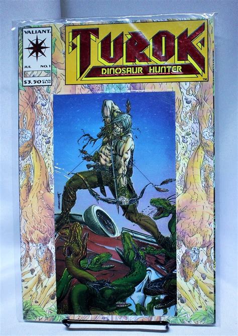 Turok Dinosaur Hunter 1 Comic Book Chromium Valiant 1993 Comic Books