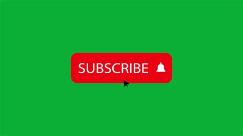 Green Screen Subscribe Button No Copyright With Animation Youtube