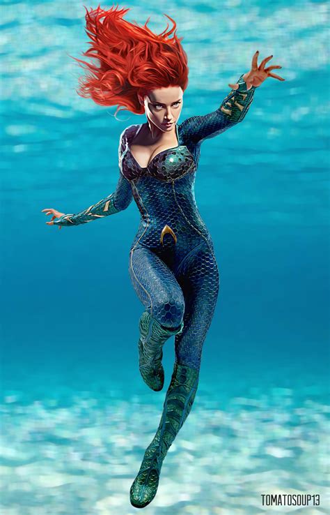 Amber Heard Mera Aquaman By Tomatosoup On Deviantart Superhero Characters Comic Book