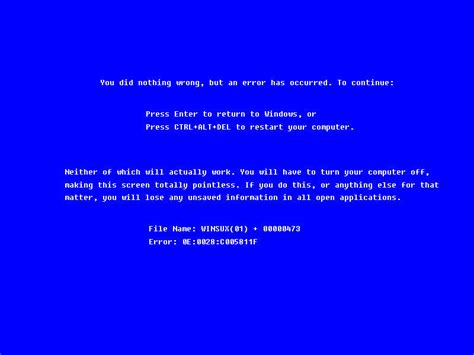 Image 18795 Blue Screen Of Death Bsod Know Your Meme