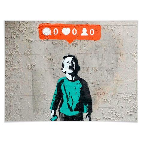 Choose from thousands of designs or create your own today! Poster Banksy - Nobody likes me - trenddeko.ch