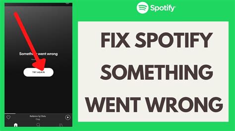 Fix Spotify Something Went Wrong Please Try Again Later Youtube