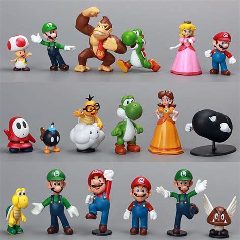 2015 18pcsset 14 25 Pvc Super Mario Action Figures Set Toys Set
