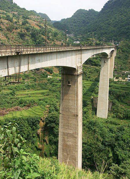 Qingshuihe Bridge The 5th Highest Railway Bridge In The World The Is