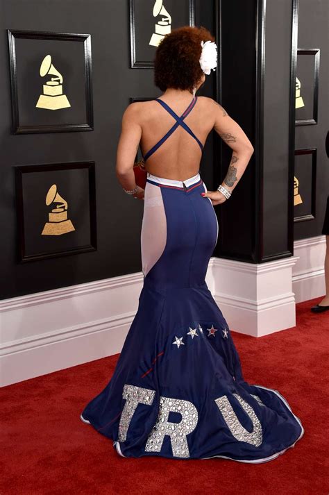 Singer Joy Villa Wears Make America Great Again Trump Dress To The Grammys