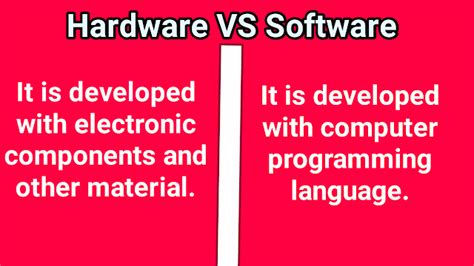 Difference Between Software And Hardware Bzu Science